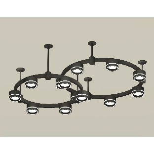 Светильник Ambrella light XR92221004/13 SBK/FR черный песок/белый матовый GX53 (A9222, A9227, C9238, C9232, N8434)