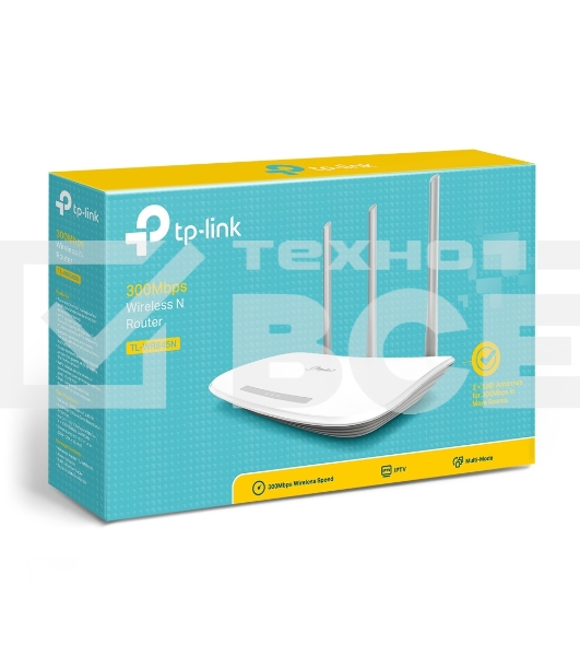 Маршрутизатор беспроводной TP-Link TL-WR845N N300 10/100BASE-TX белый