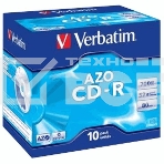 Диск CD-R Verbatim 700Mb 52x Jewel case (10шт) (43327), фото2
