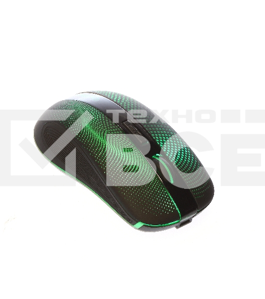 Мышь беспроводная Qumo Comfort M18 черный, 2400 dpi, радиоканал, USB, кнопки - 6
