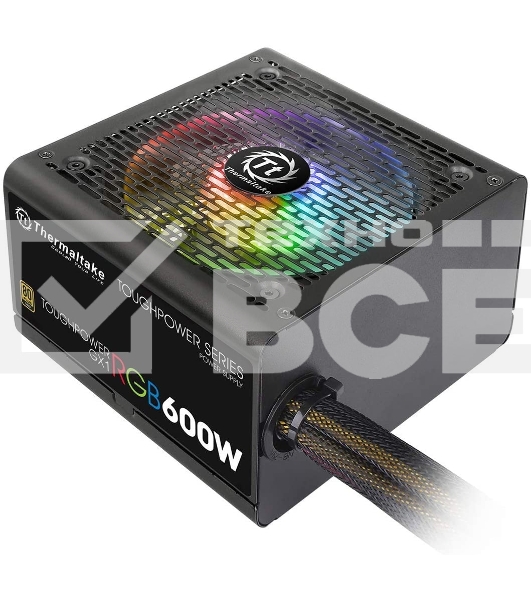 Блок питания Thermaltake Toughpower GX1 RGB PS-TPD-0600NHFAGE-1, 600Вт,80 PLUS Gold, 120мм. черный
