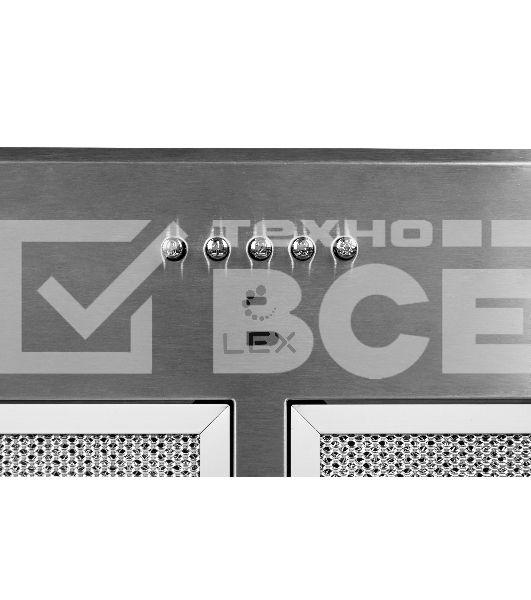 Вытяжка встраиваемая LEX GS Bloc P 900 нержавеющая сталь управление: кнопочное (1 мотор)