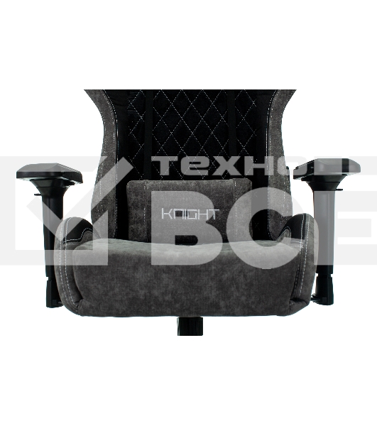 Кресло игровое Бюрократ VIKING 7 KNIGHT B FABRIC черный текстиль/эко.кожа крестовина металл/пластик