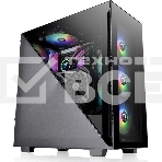 Компьютерный корпус Thermaltake Divider 300 TG ARGB черный без БП ATX 2x120mm 2xUSB3.0 audio front door bott PSU, фото 1