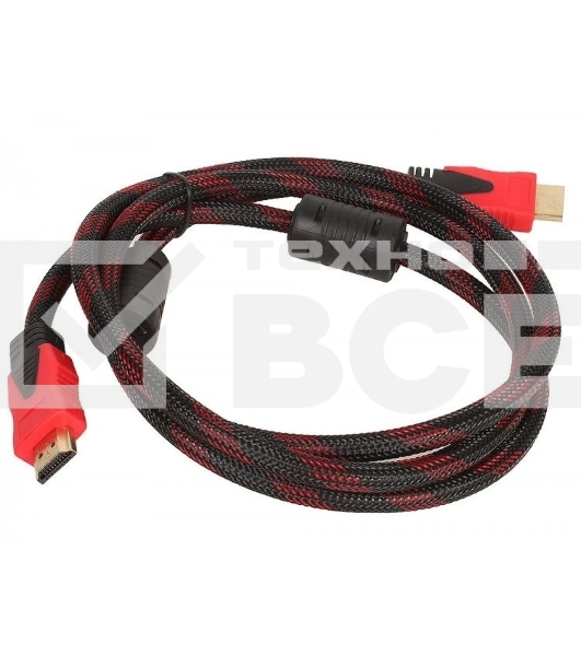 Кабель соединительный аудио-видео HDMI (m)/HDMI (m) 3м. феррит.кольца Позолоченные контакты черный (NO NAME)