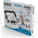 Прожектор светодиодный Gauss Elementary 200W 16800lm 6500К 200-240V IP65 черный LED 1/2, фото2