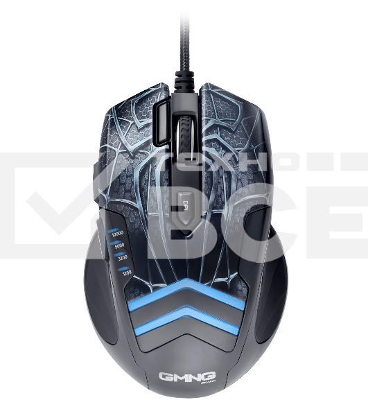 Мышь проводная GMNG XM007 черный/красный, 10000 dpi, USB, кнопки - 7