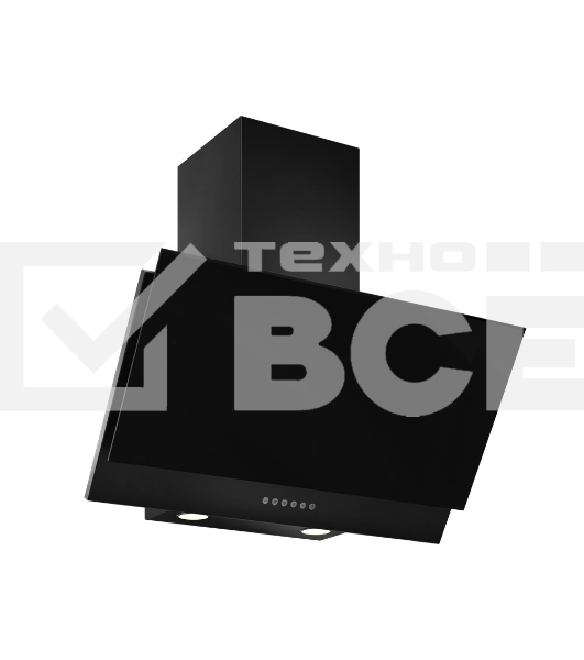 Вытяжка каминная Elikor Рубин S4 90П-700-Э4Д антрацит/черное стекло управление: кнопочное (1 мотор)