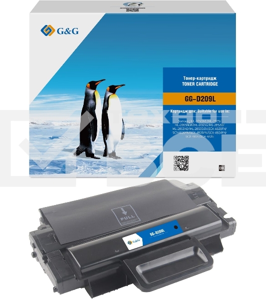 Картридж лазерный G&G GG-D209L черный (5000стр.) для Samsung ML-2855ND/SCX-4824FN/4828FN