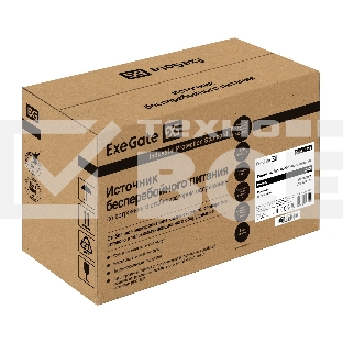 Комплект ИБП EX295986RUS + батарея 40Aч EX282976RUS 1шт (инвертор, синус, для котла) ExeGate SineTower SZ-600.LCD.AVR.1SH <600VA/360W, чистый синусоида, LCD дисплей, AVR, 1*Schuko, линейно-интерактивный, Black> + батарея ExeGate DT 1240 (12В, 40Ач) 1шт