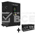 Комплект ИБП EX295997RUS + батарея 200Aч EX282991RUS 1шт (инвертор, синус, для котла, настенный) ExeGate FineSine SX-1000.LCD.AVR.2SH <1000VA/600W, чистая синусоида, цветной LCD-дисплей, AVR, 2*Schuko, линейно-интерактивный, крепление настенное/универсаль, фото2