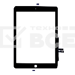 Сенсорное стекло (тачскрин) для Apple iPad 9.7 2018 (A1954 A1893)черное, фото2