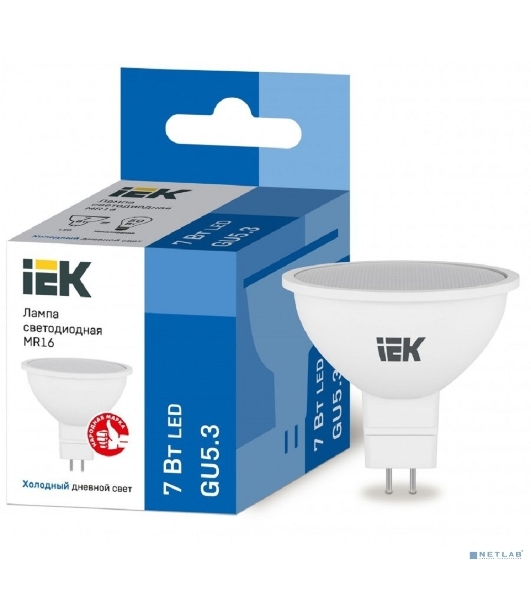Лампа светодиодная IEK LLE-MR16-5-230-65-GU5 ECO MR16 софит 5Вт 230В 6500К GU5.3