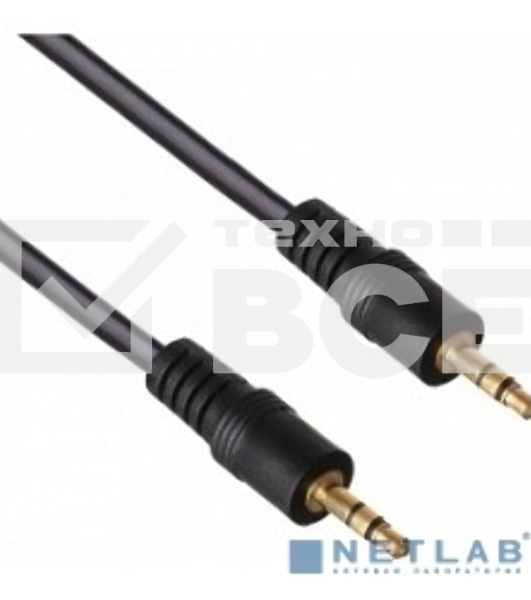 Кабель аудио Exegate 3.5mm Jack M - 3.5mm Jack M 2м позолоченные разъемы