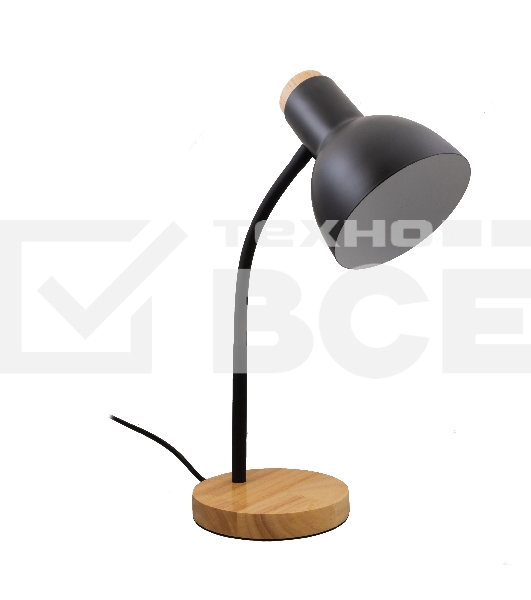 Светильник настольный СТАРТ CT84, E27, до 40Вт, 1,5м, черный