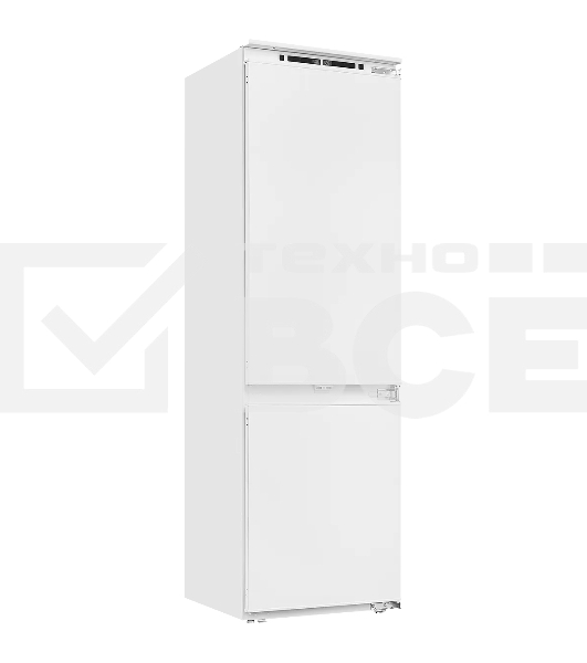 Встраиваемый холодильник Kuppersberg RBN 1760, High-Tech, объем 237 л, скользящий фасад, электронное управление, No Frost, антибактериальный пластик, звуковой сигнал при открытой дверце, перенавешиваемые двери, LED освещение, уровень шума 41 дБ, энергоэфф