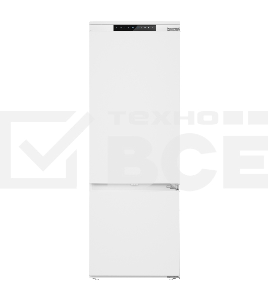 Встраиваемый холодильник Maunfeld MBF19369NFWGR LUX Inverter белый двухкамерный 257/84л морозилка снизу