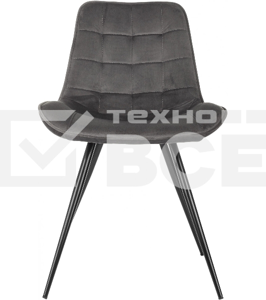 Стул для дома Бюрократ CH-K2 т. серый Holland 18 металл черный на ножках (CH-K2_1/HL18)