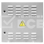 Шкаф уличный всепогодный укомплектованный настенный ЦМО ШТВ-НН, IP54, 12U, корпус: сталь нержавеющая, 600х600х500 мм (ВхШхГ), серый, фото10