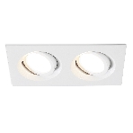 Встраиваемый поворотный точечный светильник Ambrella light TN102745/2 WH белый IP20 GU5.3/2 180*95*25, фото9