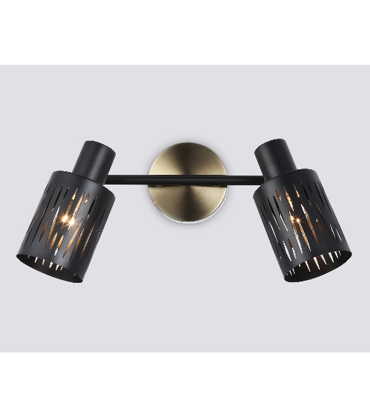 Светильник Ambrella light TR8668/2 BK/SB чёрный/бронза E14/2 max 60W 360*100*190