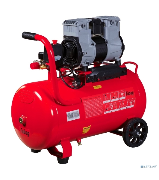 Компрессор поршневой Fubag OLS 250/50 CM2 безмасляный 250л/мин 50л 1500Вт красный/черный