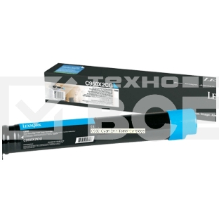 Картридж лазерный Lexmark C950X2CG голубой для C950
