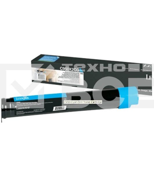 Картридж лазерный Lexmark C950X2CG голубой для C950