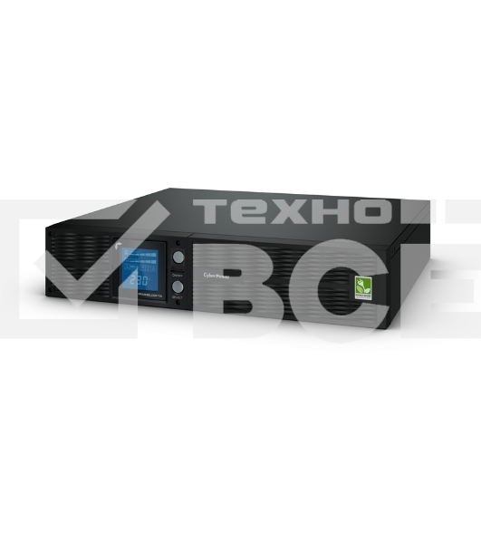 Источник бесперебойного питания CyberPowerLine-Interactive PR1000ELCDRT2UA 1000VA/900W USB/RS-232/Dry/EPO/SNMPslot/RJ11/45 (8 IEC С13)