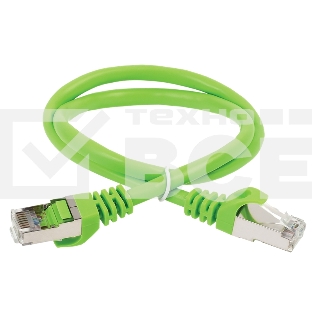 Коммутационный шнур ITK (патч-корд), кат.5Е FTP, 3м, зеленый