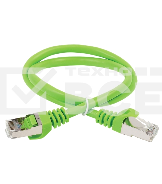 Коммутационный шнур ITK (патч-корд), кат.5Е FTP, 3м, зеленый