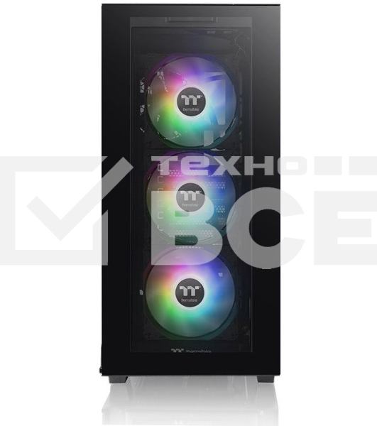 Компьютерный корпус Thermaltake Divider 300 TG ARGB черный без БП ATX 2x120mm 2xUSB3.0 audio front door bott PSU