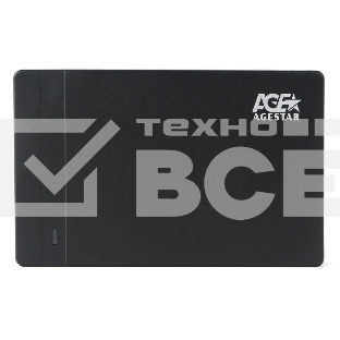 Внешний корпус USB 3.0 AgeStar 3UB2P3C (BLACK), безвинтовой, черный