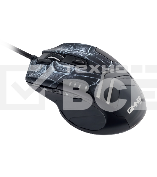 Мышь проводная GMNG XM007 черный/красный, 10000 dpi, USB, кнопки - 7