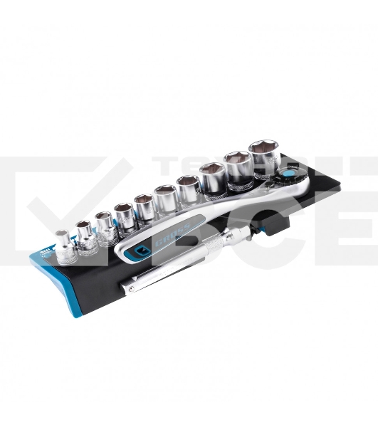 Набор торцевых головок Gross трещотка 120 зубьев, 3/8