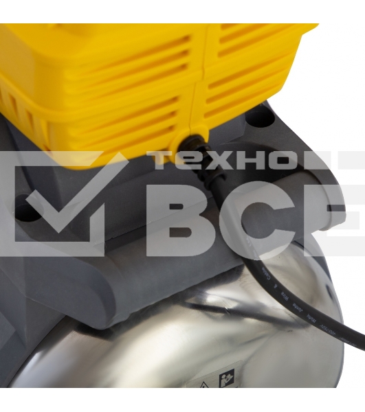 Насосная станция PSХ950X, 950 Вт, 3300 л/ч, ресивер 24 л, подъем 38 м, нержавейка Denzel