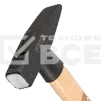 Молоток слесарный Denzel 200 г, кованый квадратный боек, буковая рукоятка, фото5