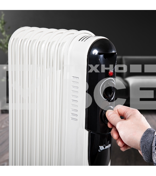 Масляный обогреватель MTX OCH-1500, белый, 1500 Вт, 15 м2, термостат