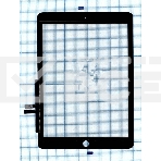 Сенсорное стекло (тачскрин) для Apple iPad 9.7 2018 (A1954 A1893)черное, фото 1