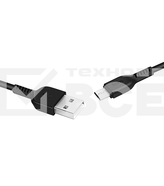 Кабель HOCO USB X20 Flash для Micro USB 2А, 1м, черный