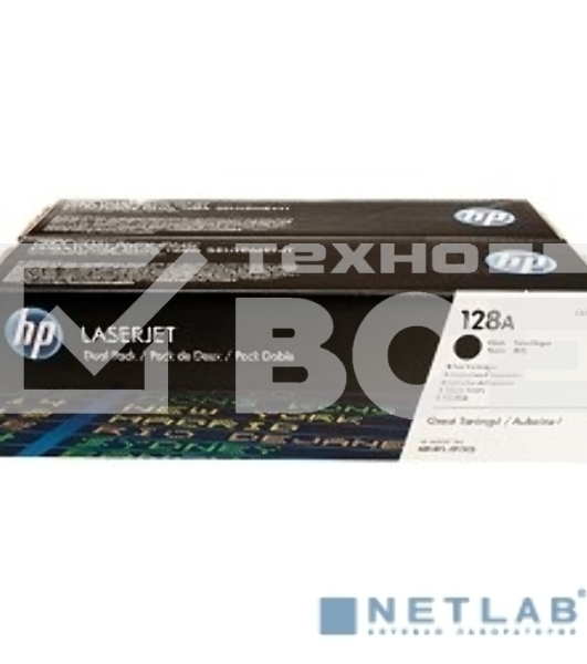 Картридж лазерный HP CE320AD 128A черный двойная упаковка для CLJ Pro CM1415FN/CM1415FNW/CP1525N/CP1525NW 2 x 2 000 стр.