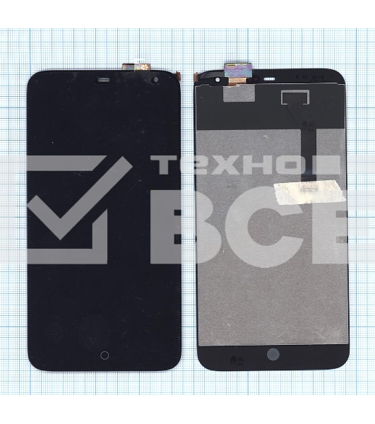 Дисплей для Meizu MX3, черный