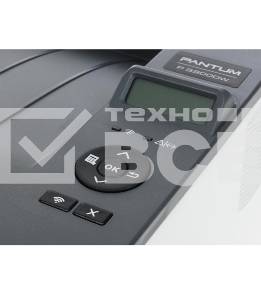 Принтер лазерный PANTUM P3300DW, A4, ч/б, печ. до 33 стр/мин., 1200 x 1200 dpi, RJ-45, Wi-Fi, NFC