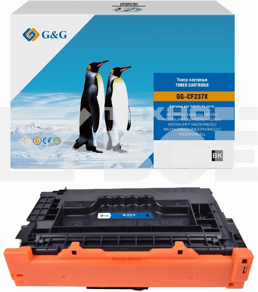 Картридж лазерный G&G GG-CF237X черный (25000стр.) для HP LJ M608n/M608dn/M609x/M631h/M631z/M632h
