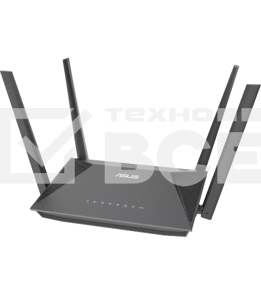 Роутер беспроводной Asus RT-AX52 AX1800 10/100/1000BASE-TX черный