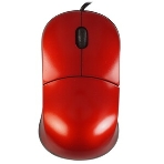 Мышь проводная Qumo Simple Office M92 красный, 1000 dpi, USB, кнопки - 3, фото2