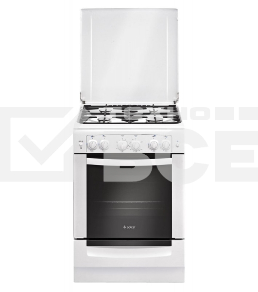 Плита газовая Gefest ПГ 6100-02 белый, конфорок 4 шт, духовка 52 л, 60 см x 85 см x 60 см