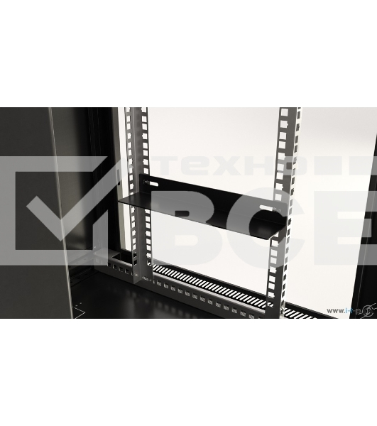 Шкаф настенный Hyperline TWB-1245-GP-RAL9004 19-дюймовый (19