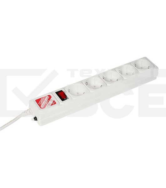 Сетевой фильтр Powercube SPG-B-6-WHITE 1.9м (5 розеток) белый (коробка)
