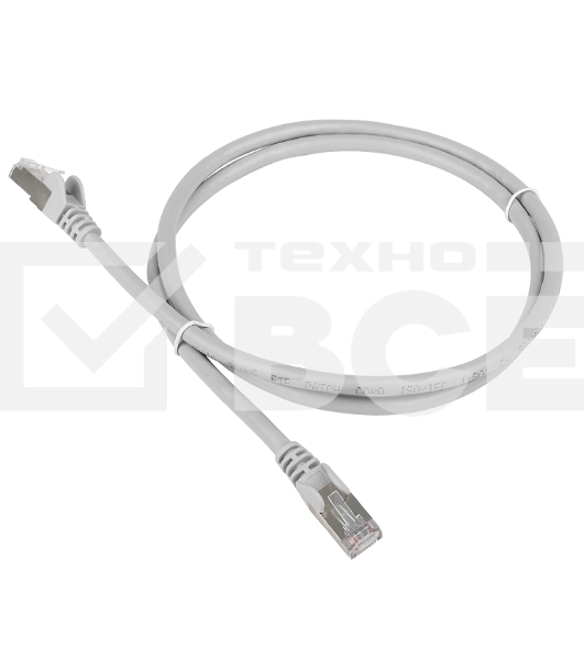 Кабель Patch cord Lanmaster TWT-45-45-5.0/S-GY 5м FTP Cat 5e Grey
